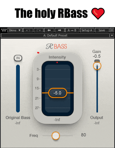 a screenshot of the holy rbass with a heart in the upper right corner