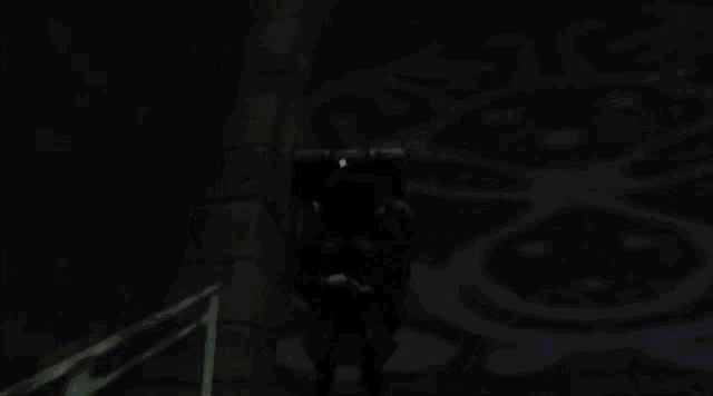 a video game character with a triangle on his nose is smiling