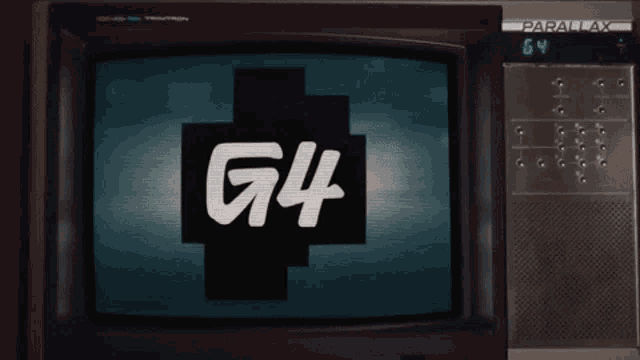 a parallax television shows the number 54 on its screen