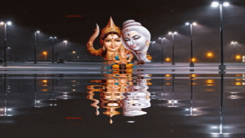 Lord Shiva Reflection GIF - Lord Shiva Reflection Water GIFs