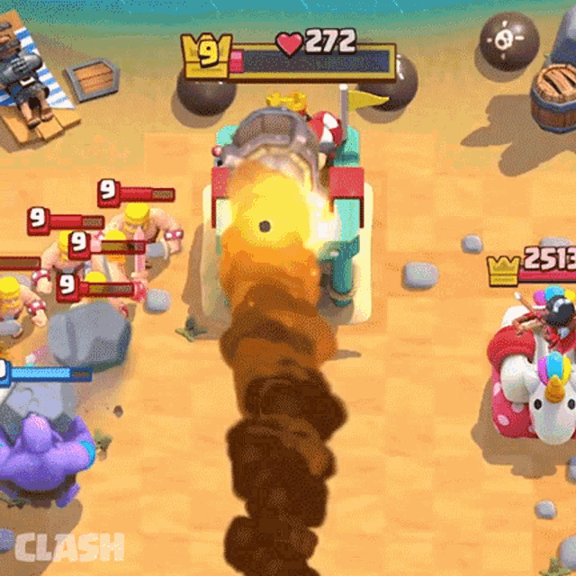 Attack Clash Royale GIF - Attack Clash Royale Blue King Wins GIFs