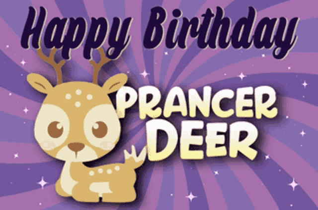 Happy Birthday Prancer GIF
