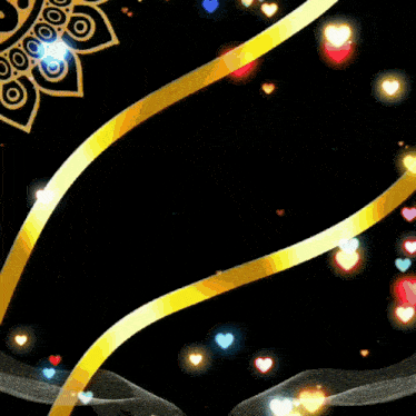 a man in a suit and tie is surrounded by hearts and ribbons and a vip logo