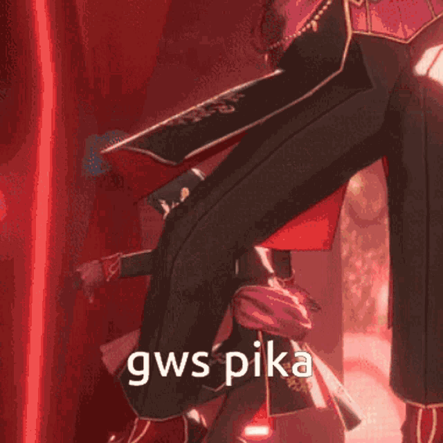 gws pika is written on the bottom of a picture