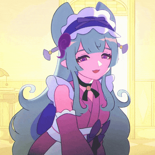 a cartoon drawing of a girl with long hair