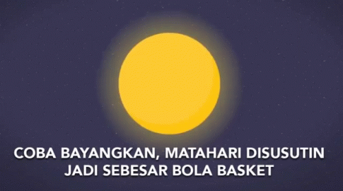 Coba Bayangkan Matahari Disusutin GIF - Coba Bayangkan Matahari Disusutin Jadi Sebesar Bola Basket GIFs
