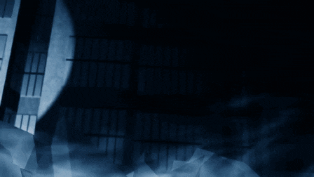 a shadow of a prison cell is cast on a dark wall