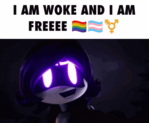 a poster that says ' i am woke and i am freeee '