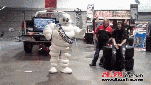 Michelin Man GIF - Michelin Mascot Dancing GIFs