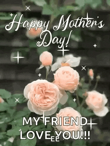 a mother 's day greeting card with roses and the words `` happy mother 's day ! ''