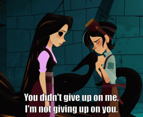 Tangled The Series Disney GIF - Tangled The Series Disney Not Giving Up GIFs