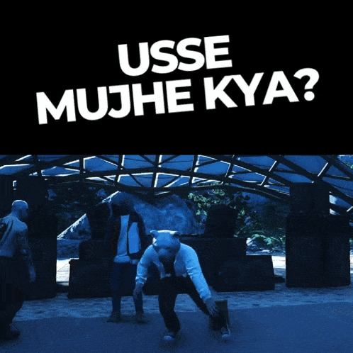 a poster that says usse mujhe kya on it