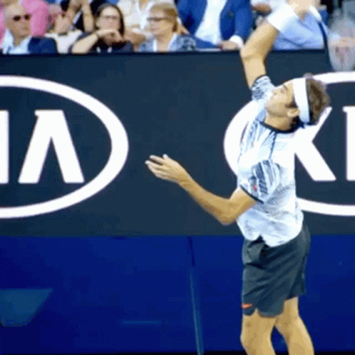 Roger Federer Serve GIF - Roger Federer Serve Tennis GIFs