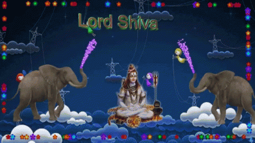 Lord Shiva Elephants GIF - Lord Shiva Elephants Lights GIFs