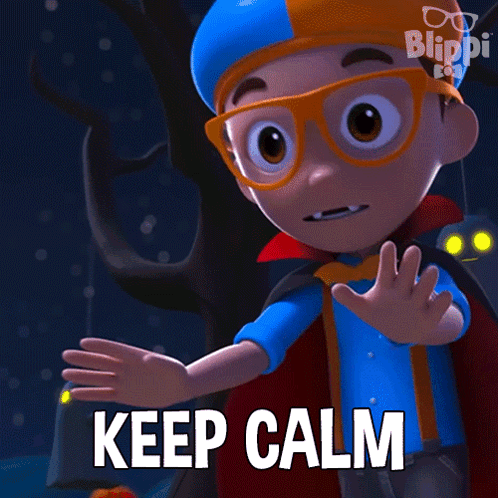 Keep Calm Blippi GIF - Keep Calm Blippi Blippi Wonders - Educational Cartoons For Kids GIFs