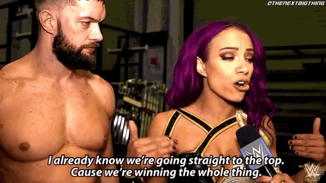 Sasha Banks Going To The Top GIF