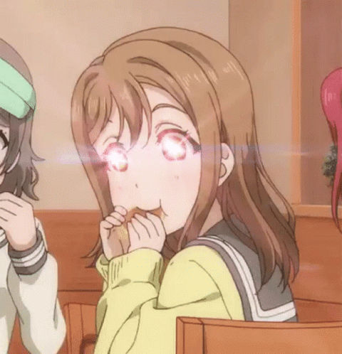 Anime Galletita Comiendo Love Live Eating Red Eyes GIF - Anime Galletita Comiendo Love Live Eating Red Eyes GIFs