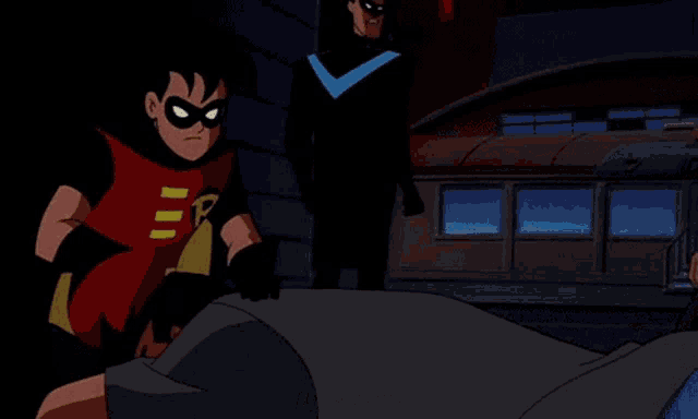 a cartoon robin says the long underwear