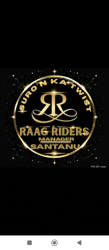 the logo for raag riders manager santanu
