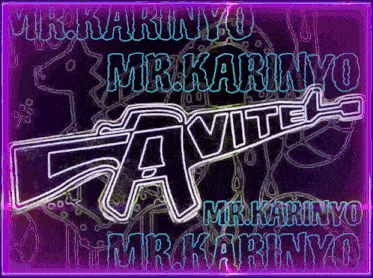 a neon sign that says mr.karinyo
