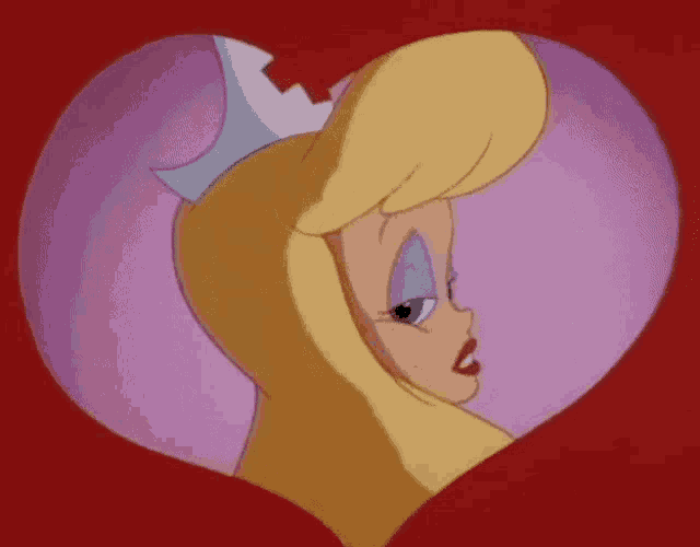 a cartoon of a girl with a crown on her head