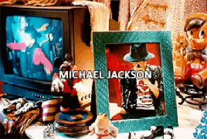 a picture of michael jackson in a frame
