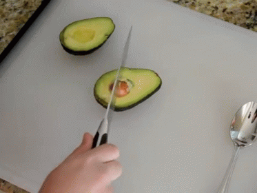 Pitting An Avocado GIF - Avocado Nomoreseed Food GIFs