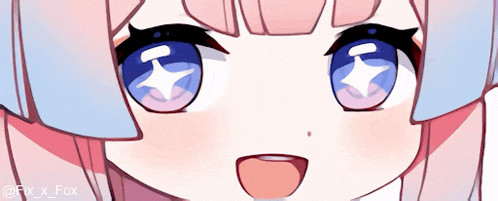 a close up of a girl 's face with a fox x fox watermark