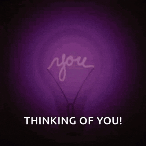 a light bulb with the word " you " written on it