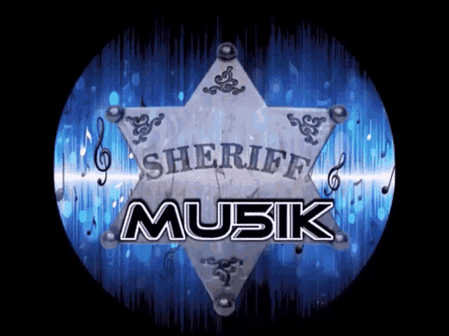 a sheriff 's badge that says sheriff musik on it