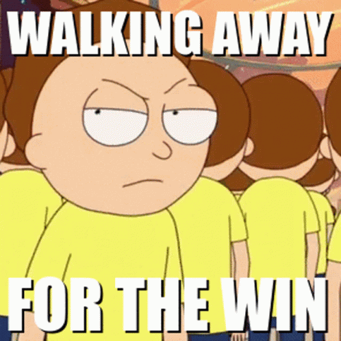 Win Rick And Morty GIF - Win Rick And Morty Walking Away GIFs
