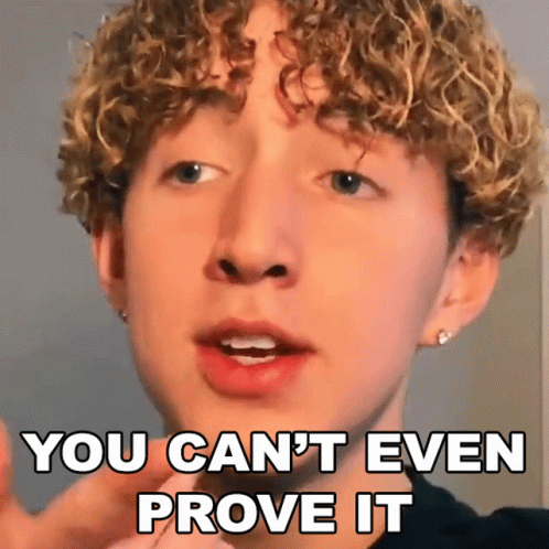 You Cant Even Prove It Landon Ungerman GIF - You Cant Even Prove It Landon Ungerman You Have No Proof For It GIFs