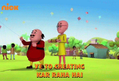 Ye To Cheating Kar Raha Hai He Is Cheating GIF