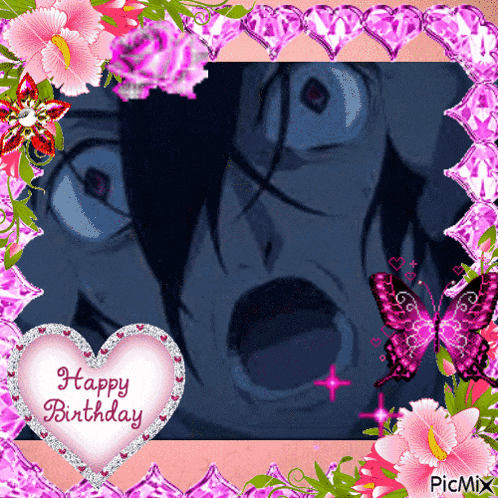 a picture with a heart that says happy birthday on it