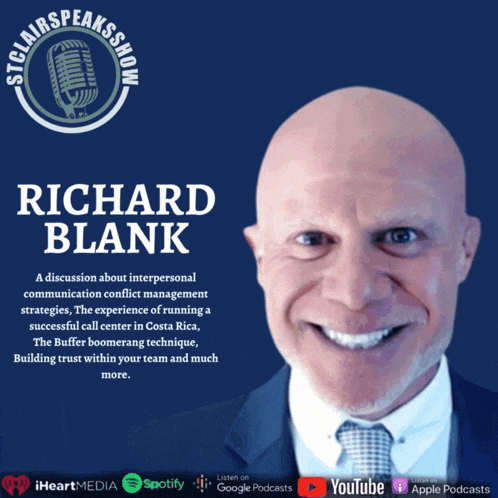 an ad for richard blank talks about interpersonal communication conflict management