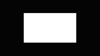 a black letter e is on a white background on a black background .