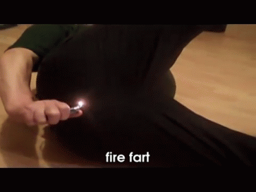 Firery Butt Ass GIF - Fire Fart Flame Fart GIFs