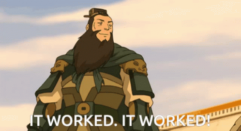 It Worked Avatar The Last Airbender GIF - It Worked Avatar The Last Airbender General Fong GIFs