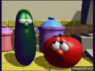 Veggie Tales GIF - Veggie Tales Tomato Cucumber GIFs
