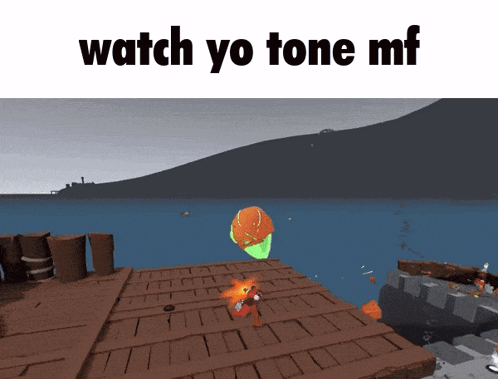 a screenshot of a video game with the words watch yo tone mf at the top