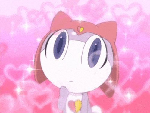 a cartoon character with a heart on its head