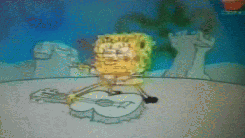 When I Ripped My Pants GIF - Sponge Bob Guitar Sand GIFs