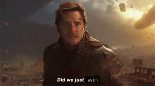 Did We Just Win Did We Just Lose GIF - Did We Just Win Did We Just Lose Starlord GIFs