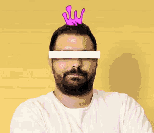 a man with a beard and a crown on his head