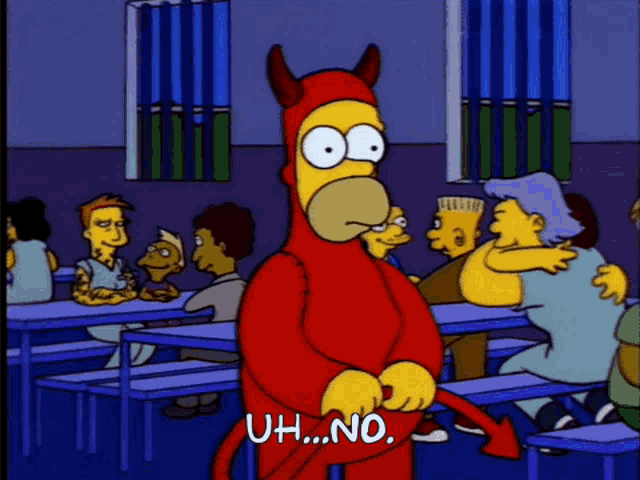 Homer Simpson Uh No GIF - Homer Simpson Uh No Costume GIFs