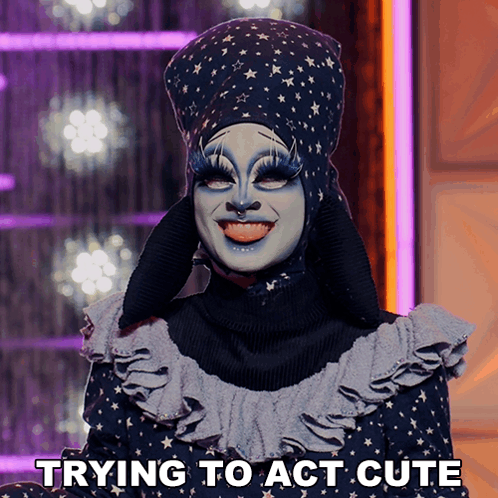 Trying To Act Cute Dawn GIF - Trying To Act Cute Dawn Rupaul’s Drag Race GIFs
