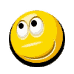 a yellow smiley face with a light bulb on it