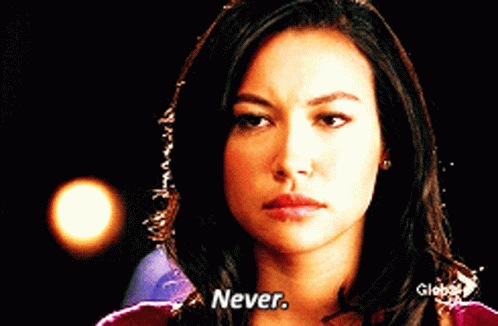Glee Santana Lopez GIF - Glee Santana Lopez Never GIFs