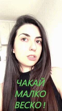a woman 's face is shown with the words " chakai malko becko " written in green