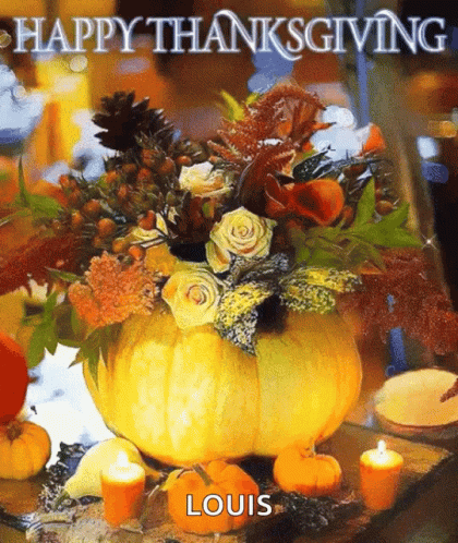 Happy Thanksgiving Pumpkin GIF